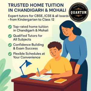 Qualified home tutor teaching maths to a student at home in Chandigarh
