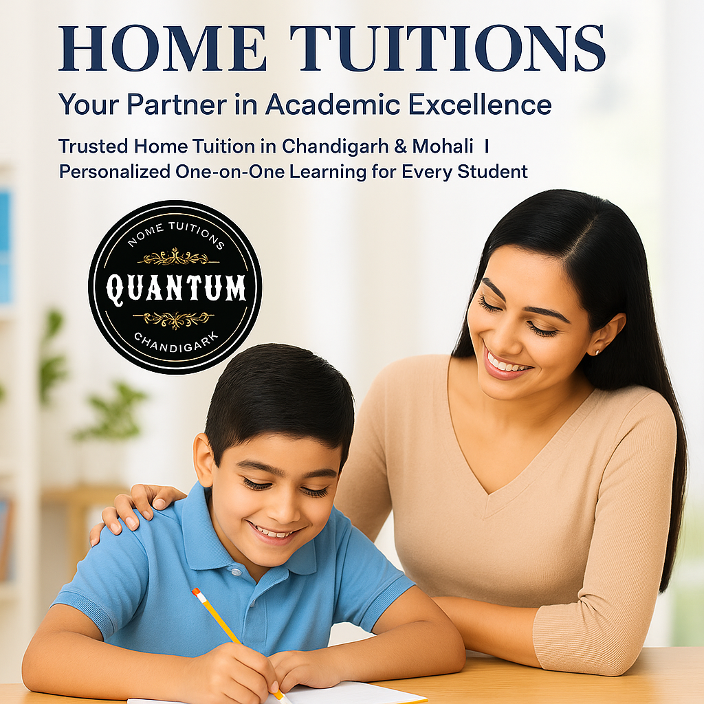 Experienced home tutor teaching math and science in Chandigarh and Mohali