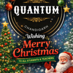 Christmas WIshing poster from Best Home Tuition in Chandigarh